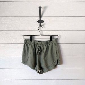 Forever 21 Green Drawstring Shorts